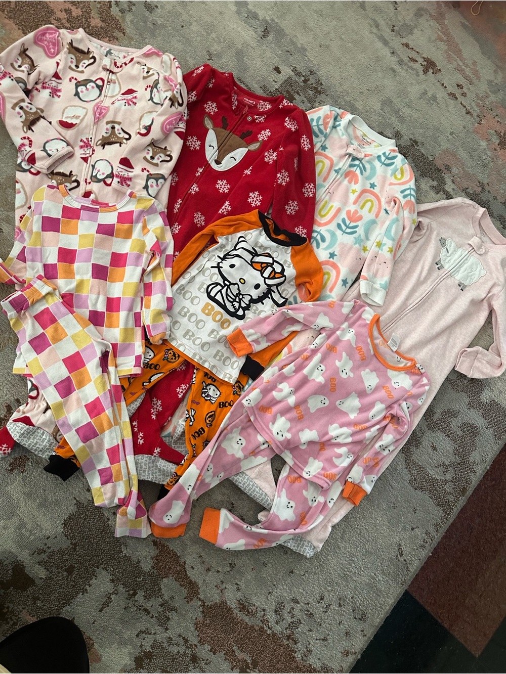 4T girls pijamas (7 ct) bundle